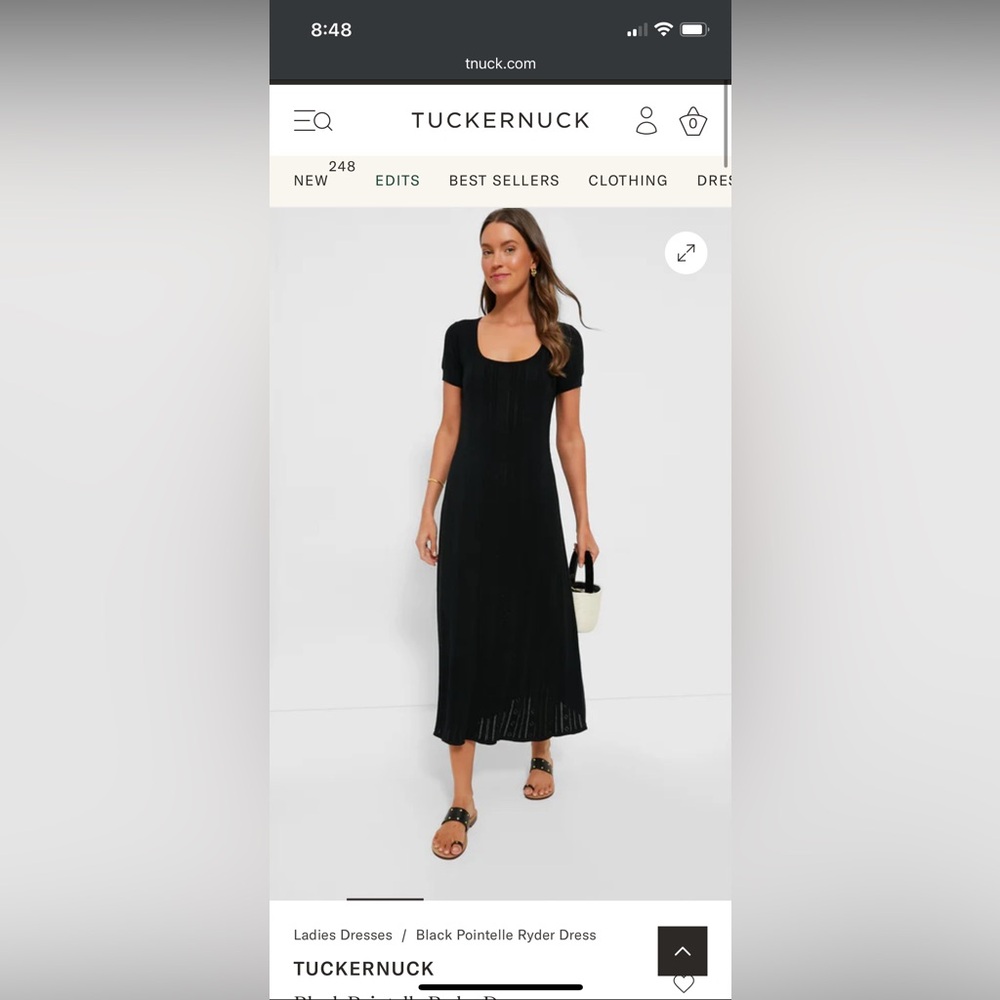 Tuckernuck Black Pointelle Dress